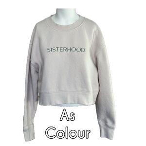 As Colour Sisterhood Cropped Oversized Sweatshirt